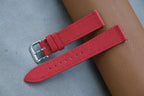 red saffiano leather watch strap – photo 2