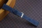 navy suede leather watch strap – photo 2