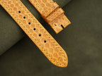 tan brown sea snake leather watch strap – photo 2