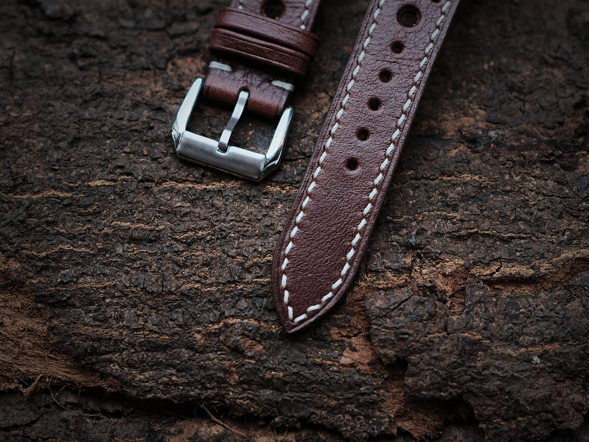 brown vachetta leather watch strap – photo 2