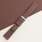 dark brown sailcloth rubber leather watch strap – photo 2