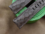 grey python leather watch strap – photo 2