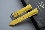 yellow epsom leather watch strap – photo 2