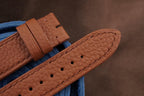 gold brown togo leather watch strap – photo 2