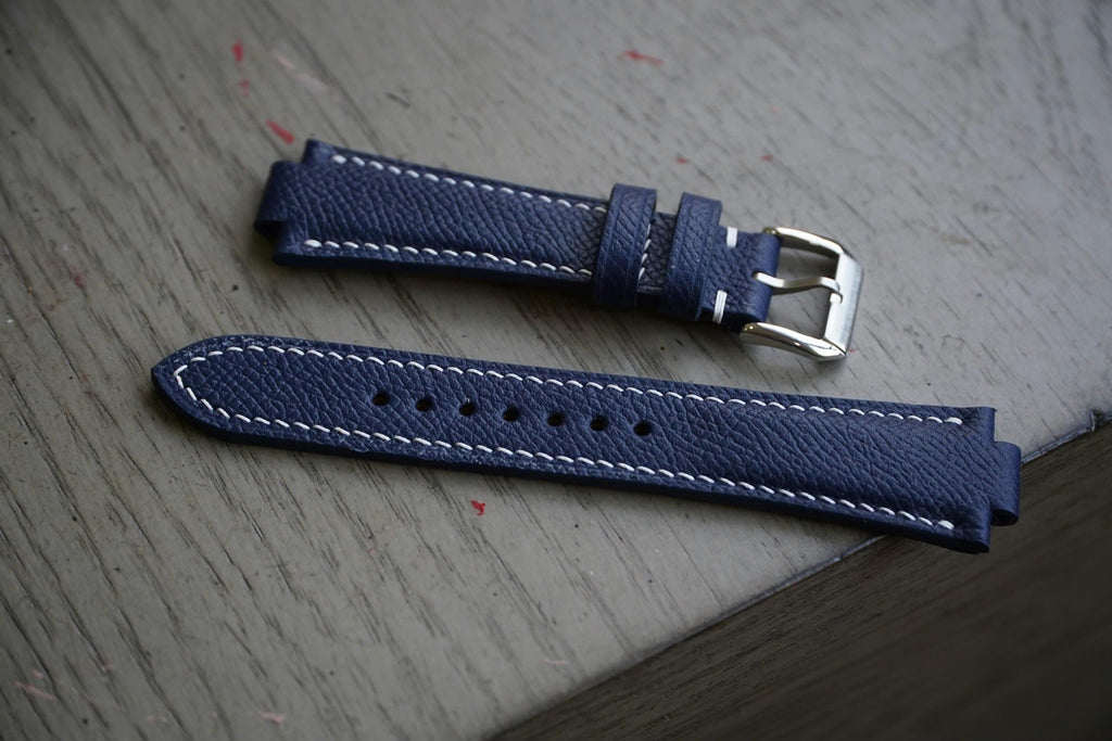 navy blue epsom leather watch strap – photo 2