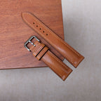 brown vachetta leather watch strap – photo 2