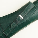 emerald green alligator leather watch strap – photo 2