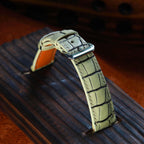 white alligator leather watch strap – photo 2