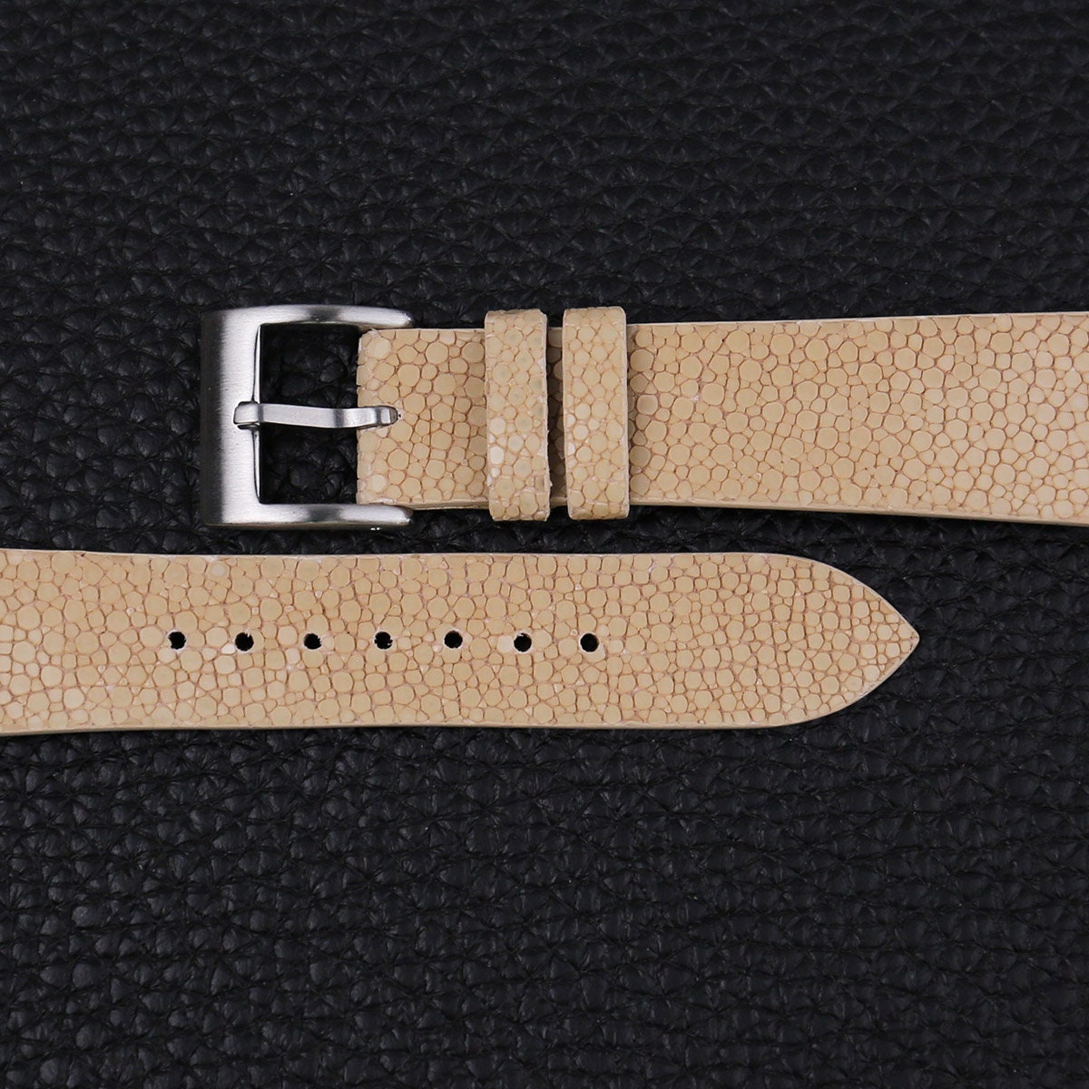 sand stingray leather watch strap – photo 2