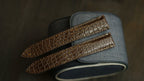 chocolate alligator leather watch strap – photo 2