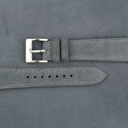 graphite grey suede leather watch strap – photo 2