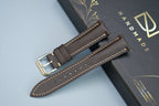 chocolate epsom leather watch strap – photo 2