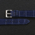 dark blue alligator leather watch strap – photo 2