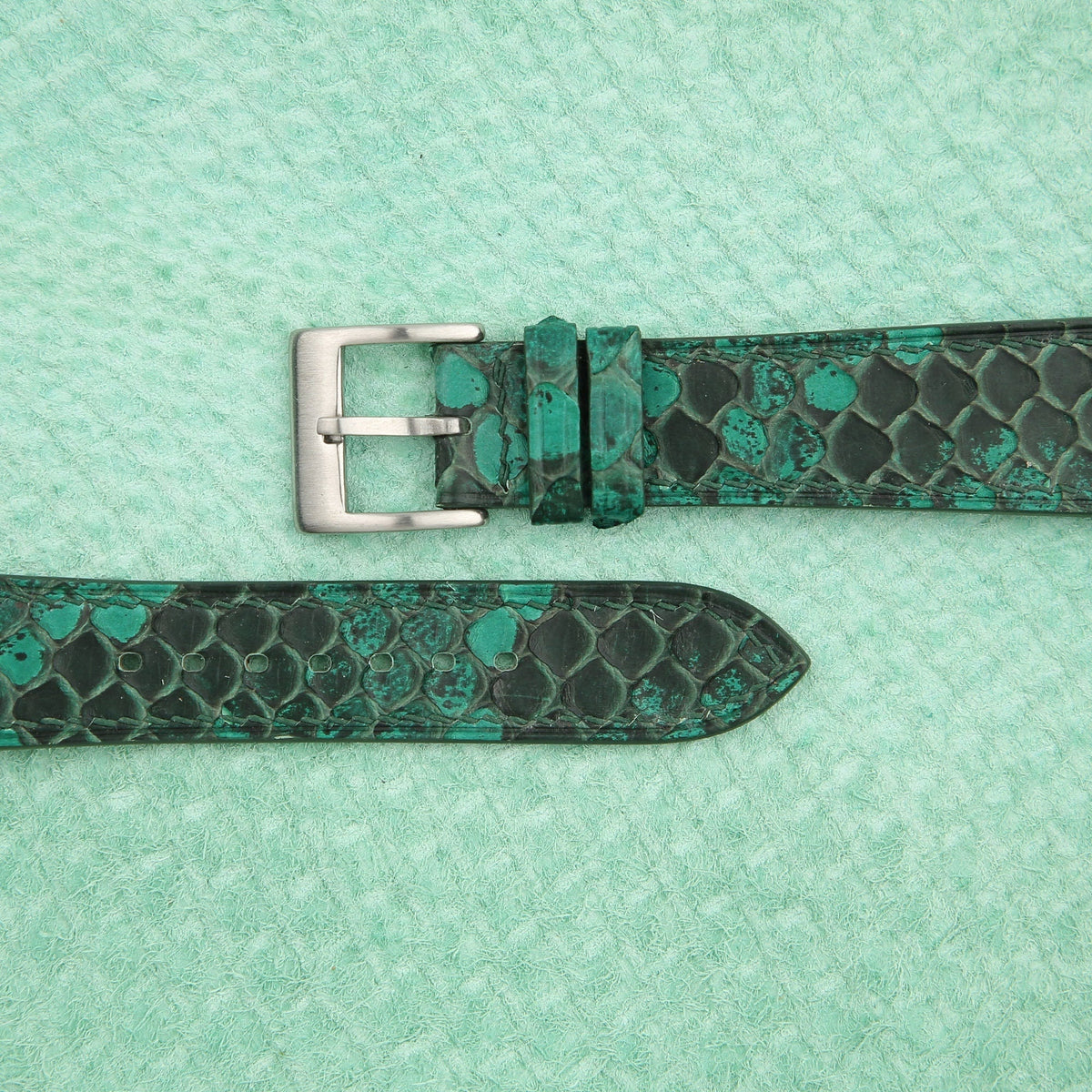 green python leather watch strap – photo 2