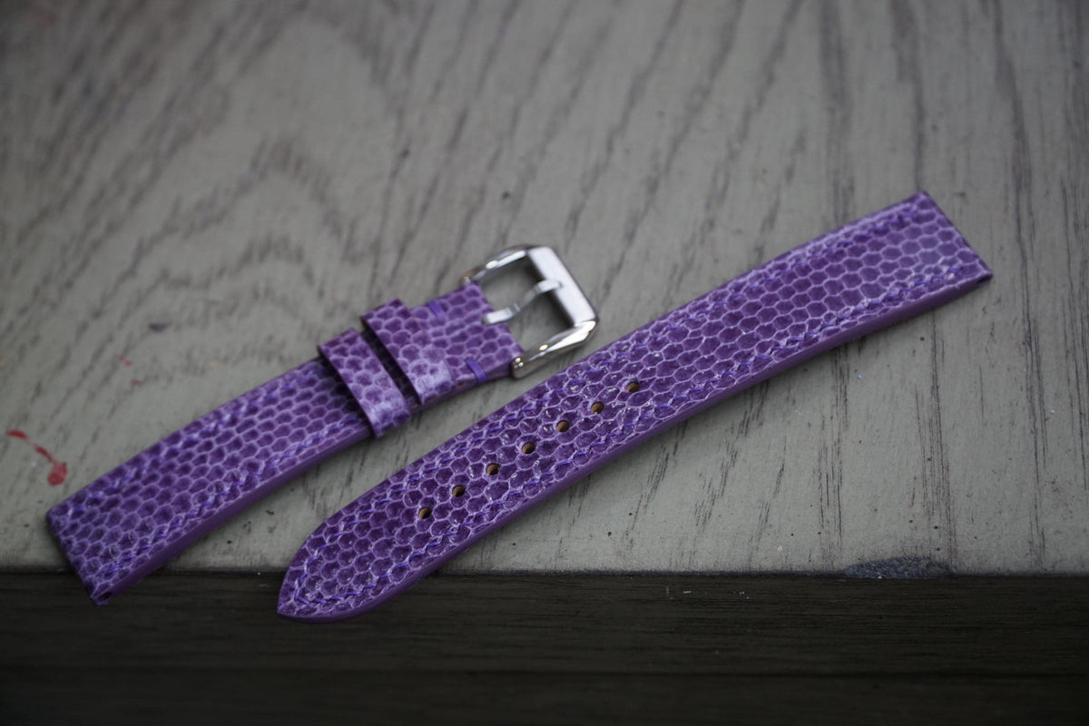 purple sea snake leather watch strap – photo 2