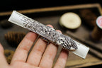 black & white lizard leather watch strap – photo 2