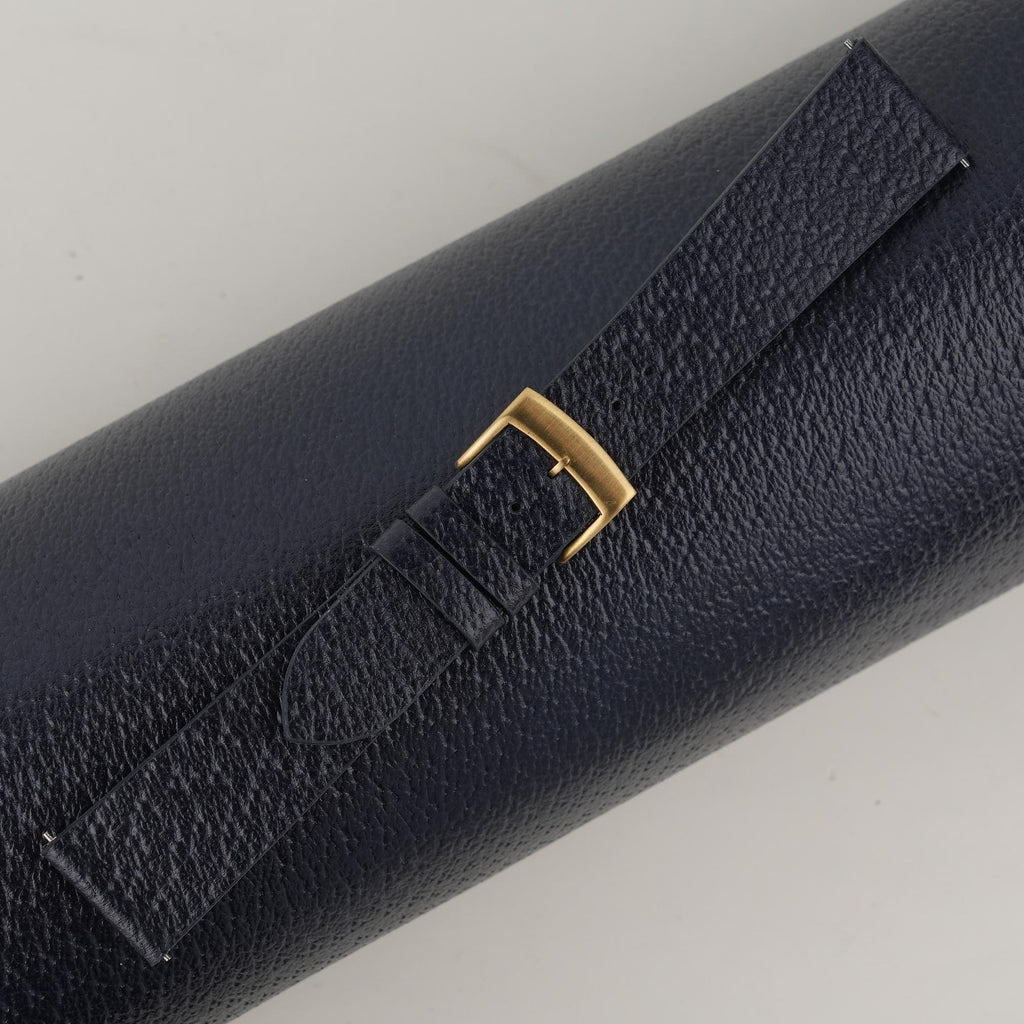 navy peccary leather watch strap – photo 2