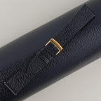 navy peccary leather watch strap – photo 2