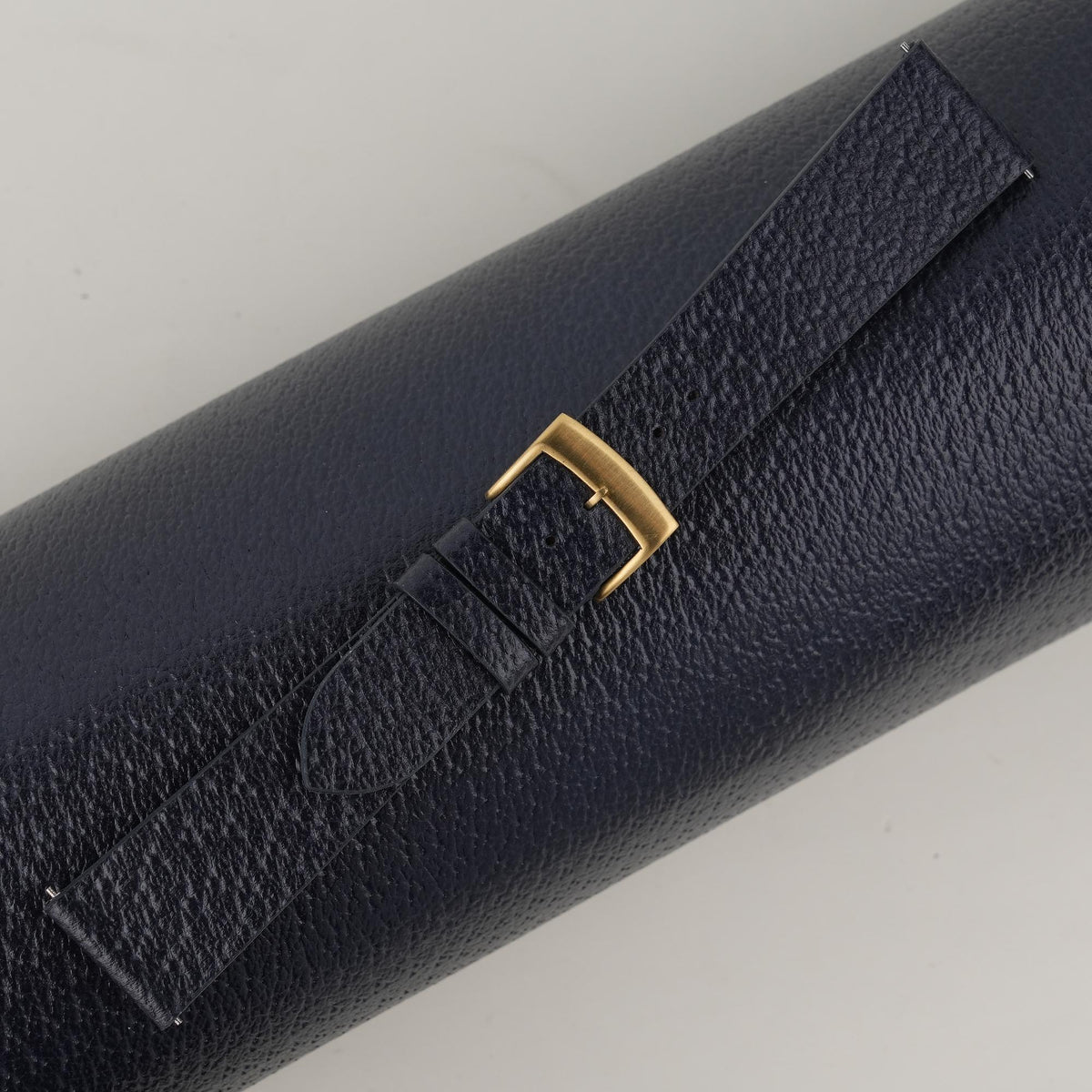 navy peccary leather watch strap – photo 2