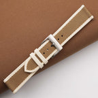 brown & white epsom leather watch strap – photo 2