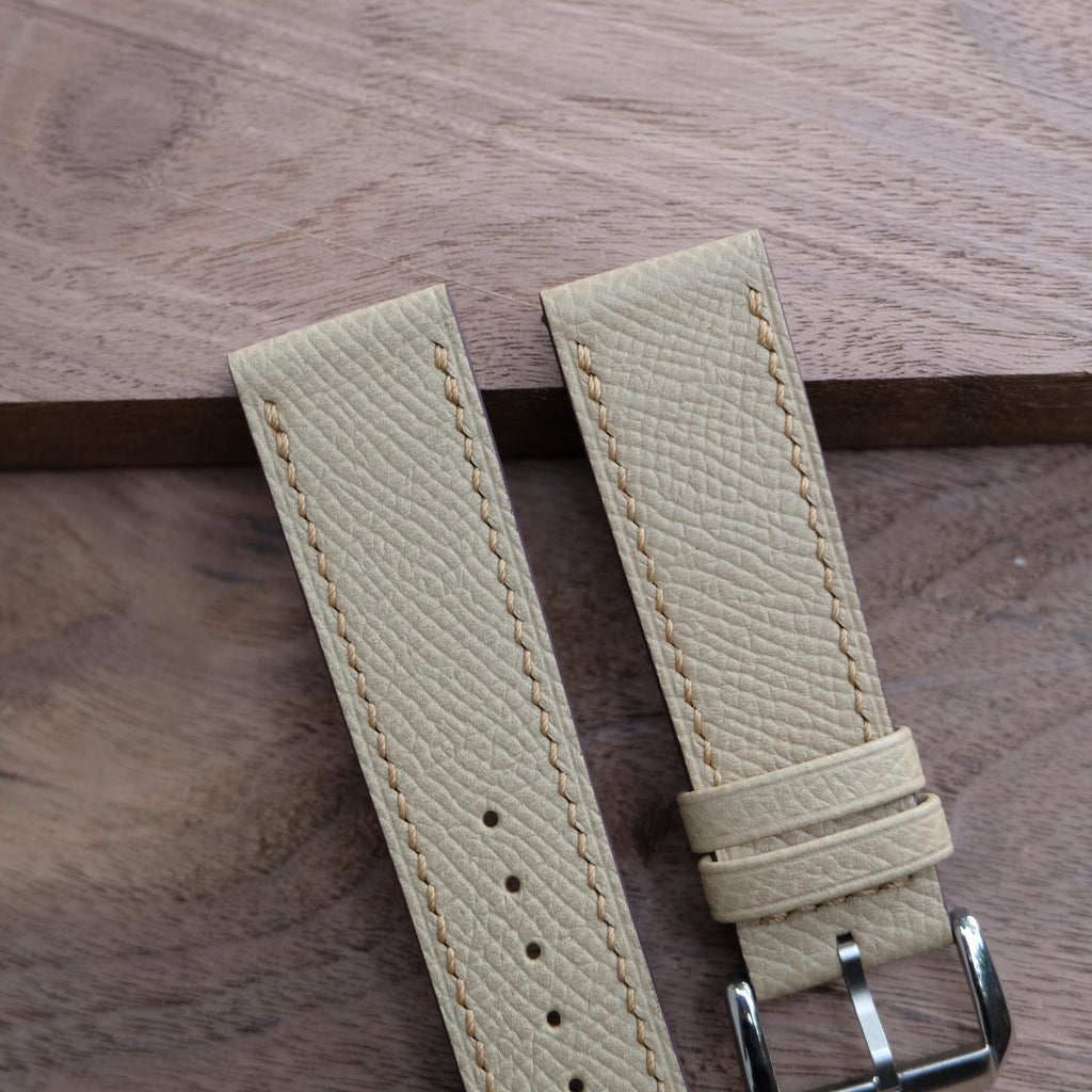 beige epsom leather watch strap – photo 2