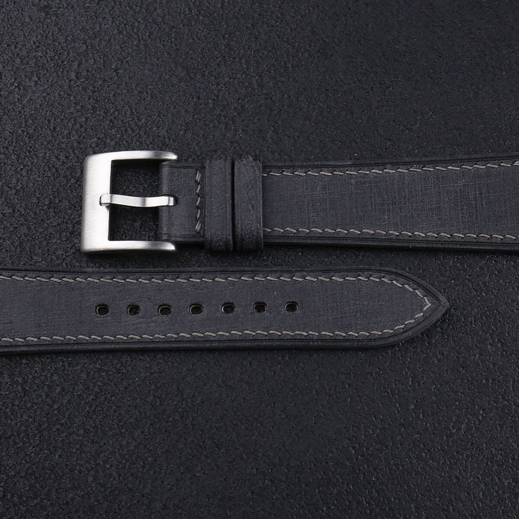 dark grey babele leather watch strap – photo 2