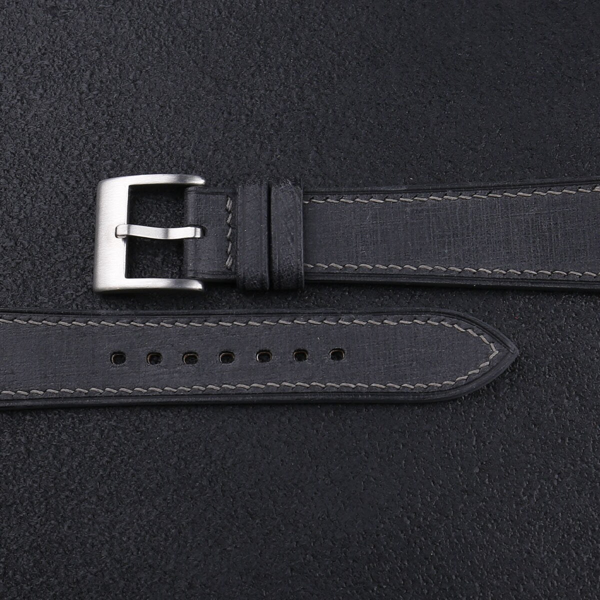 dark grey babele leather watch strap – photo 2