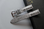 gray ostrich leather watch strap – photo 2
