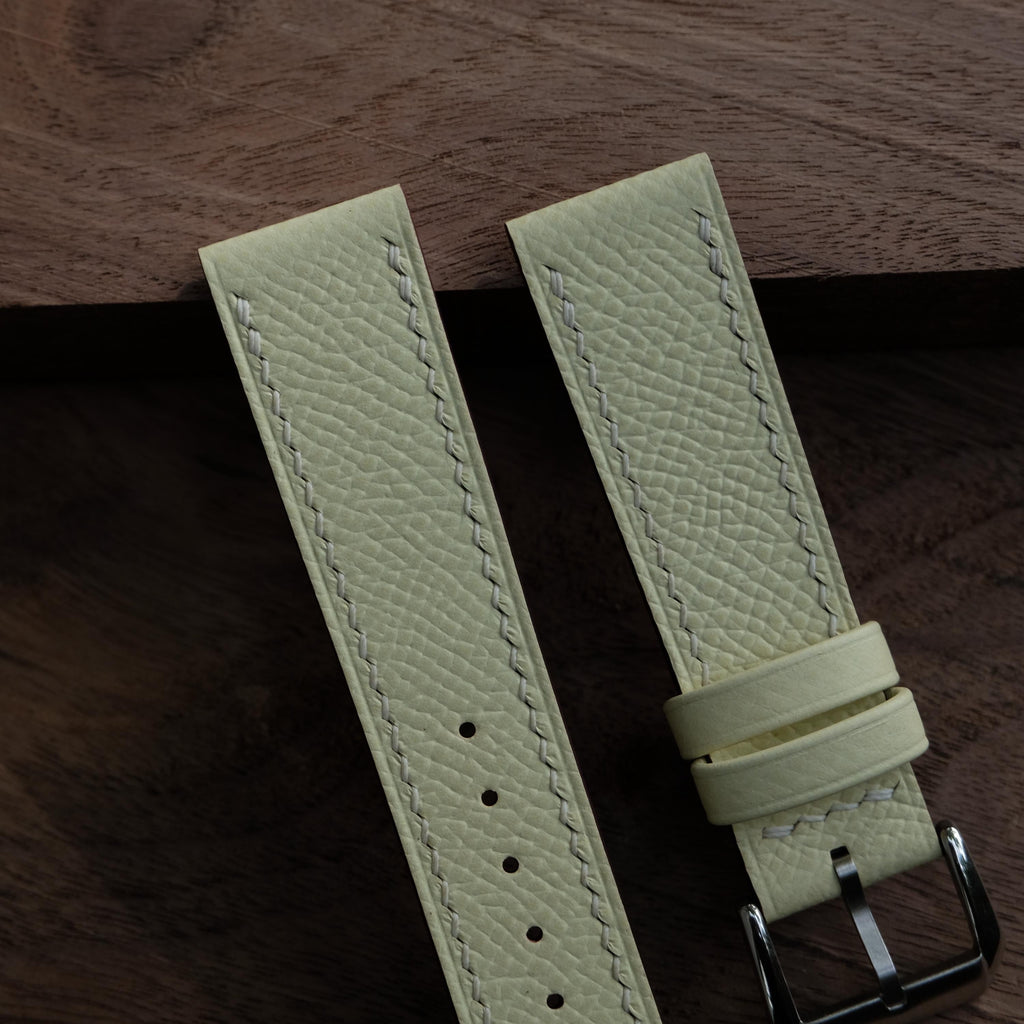 cream epsom leather watch strap – photo 2
