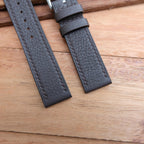 dark brown togo leather watch strap – photo 2