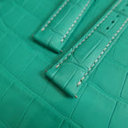 turquoise blue alligator leather watch strap – photo 2