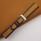 golden & pearl white epsom leather watch strap – photo 2