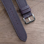 purple epsom leather watch strap – photo 3