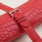 red alligator leather watch strap – photo 3