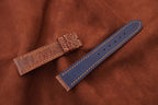 red brown ostrich leather watch strap – photo 3
