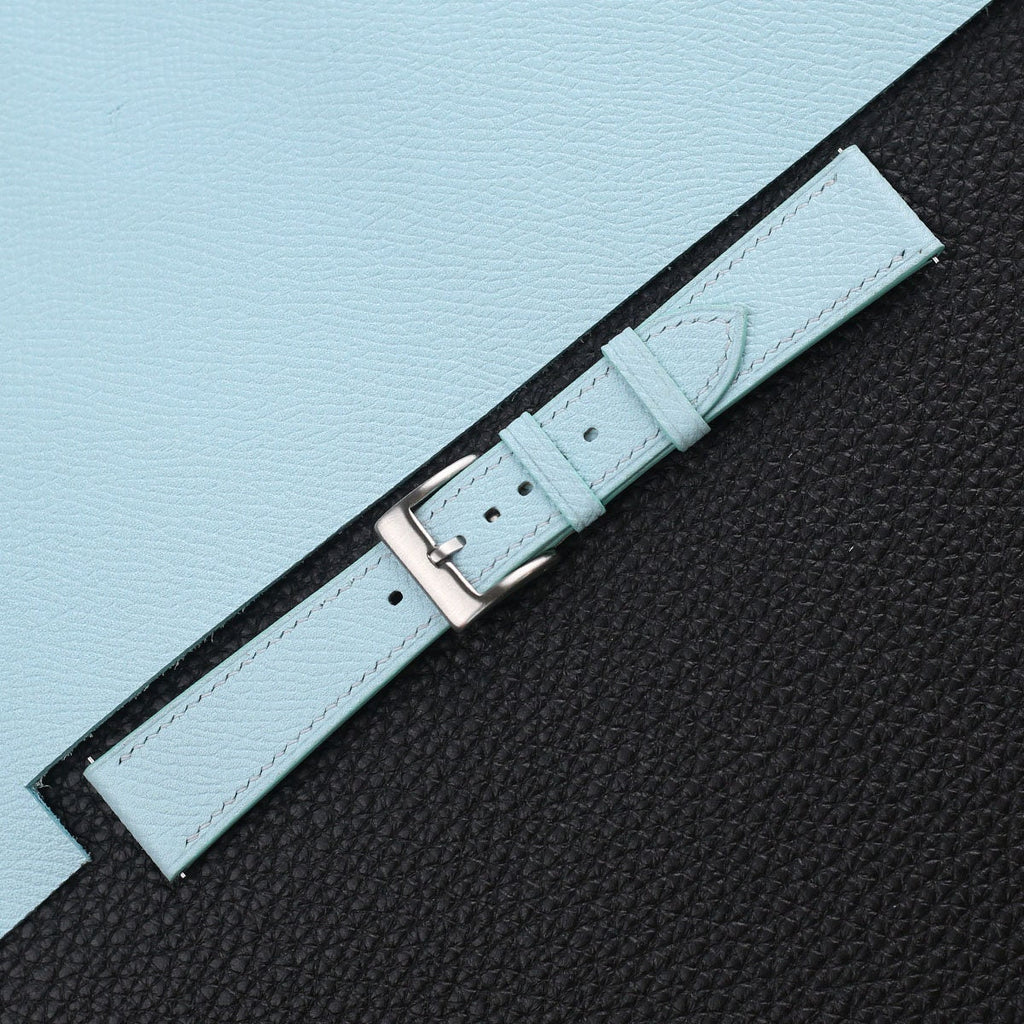 turquoise blue epsom leather watch strap – photo 3