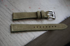 olive green suede leather watch strap – photo 3