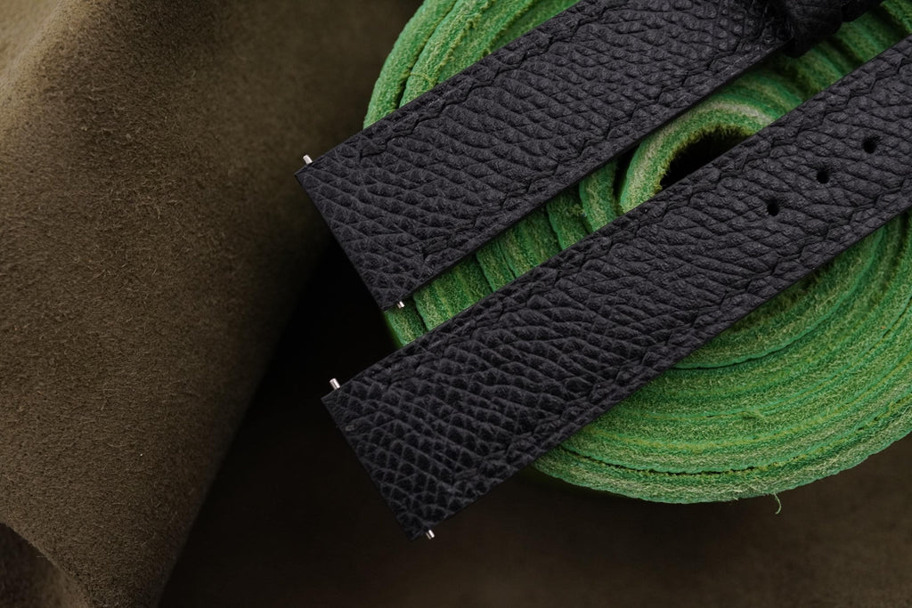 black epsom leather watch strap – photo 3