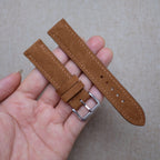 brown suede leather watch strap – photo 3