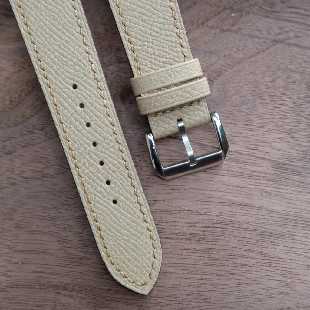 beige epsom leather watch strap – photo 3