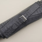 stone grey & grey alligator leather watch strap – photo 3