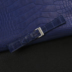 dark blue alligator leather watch strap – photo 3