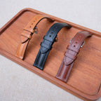 black vachetta leather watch strap – photo 3