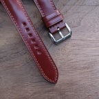 brown shell cordovan leather watch strap – photo 3
