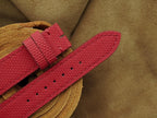 red sailcloth rubber leather watch strap – photo 3