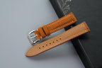 yellow suede leather watch strap – photo 3
