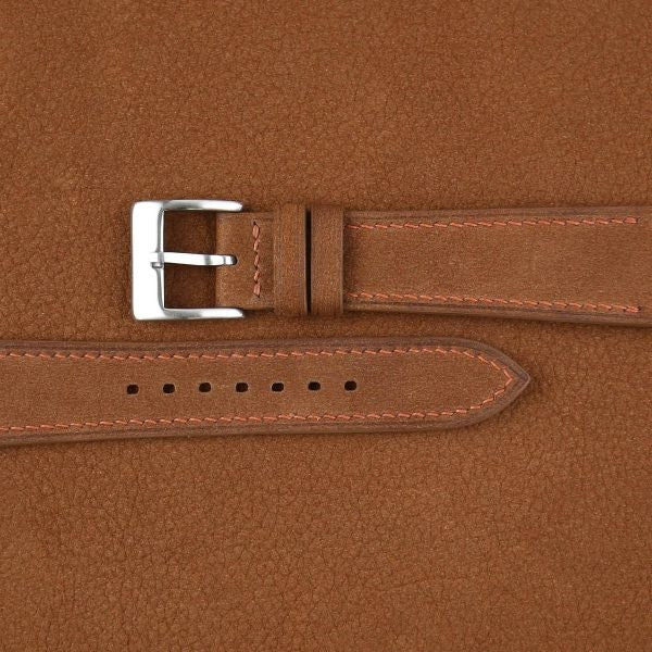 camel nubuck leather watch strap – photo 3