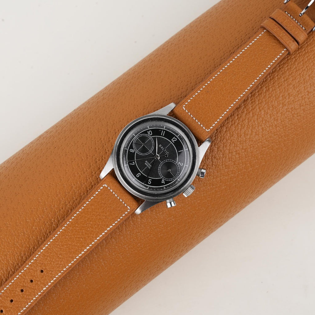 golden peccary leather watch strap – photo 3