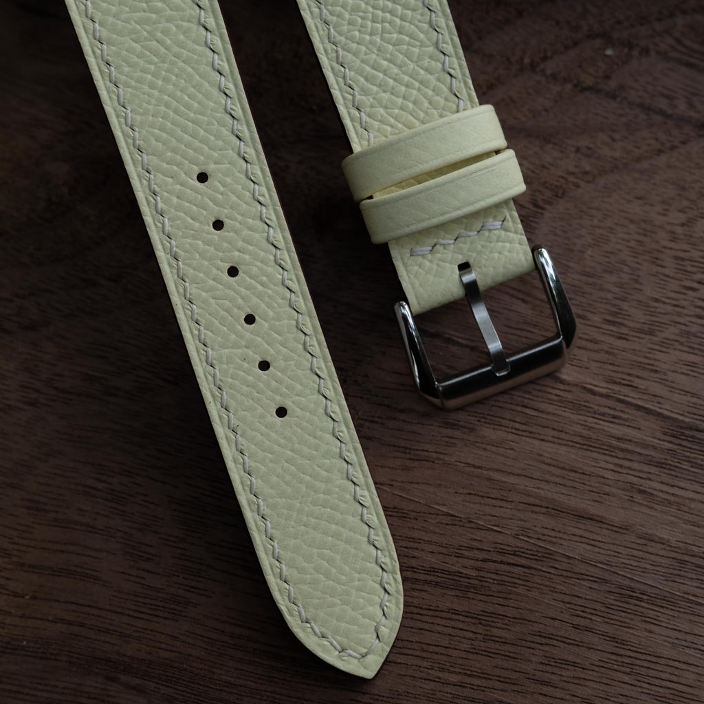 cream epsom leather watch strap – photo 3