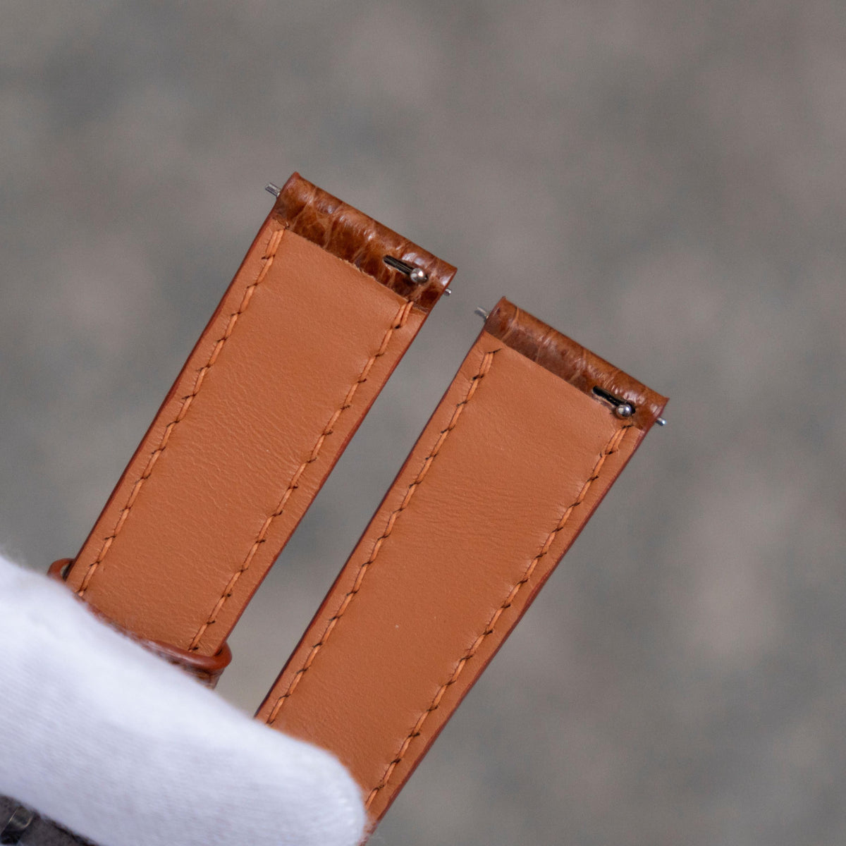 brown sea snake leather watch strap – photo 3